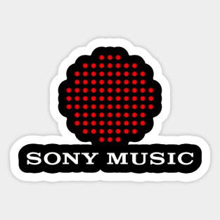 Sony Music Records || Records Label - qqrcharacters #8 Sticker